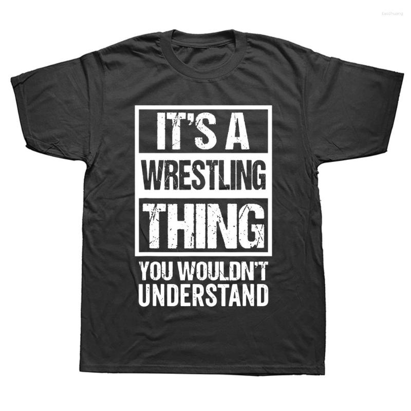 

Men's T Shirts Funny It's A Wrestling Thing You Wouldn't Understand Graphic Streetwear Short Sleeve Birthday Gifts Summer T-shirt, White