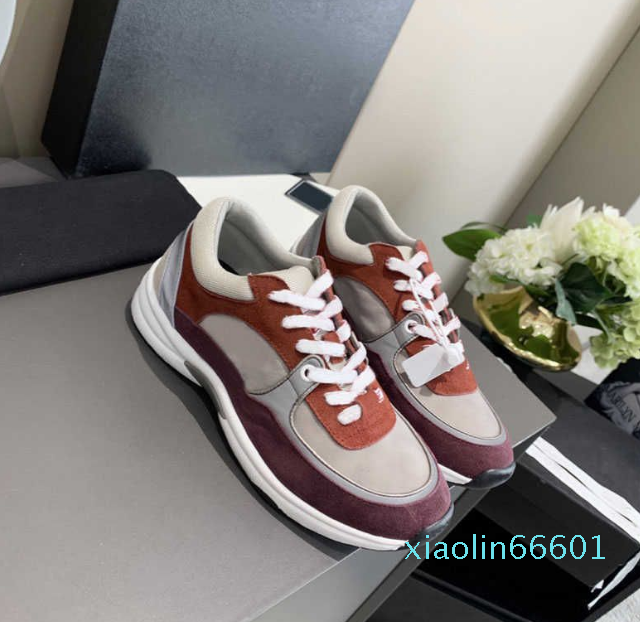 

2023 Casual Shoes Reflective Shoes Vintage Suede Leather Trainers Stylist Sneaker Patchwork Leisure Shoe, #10