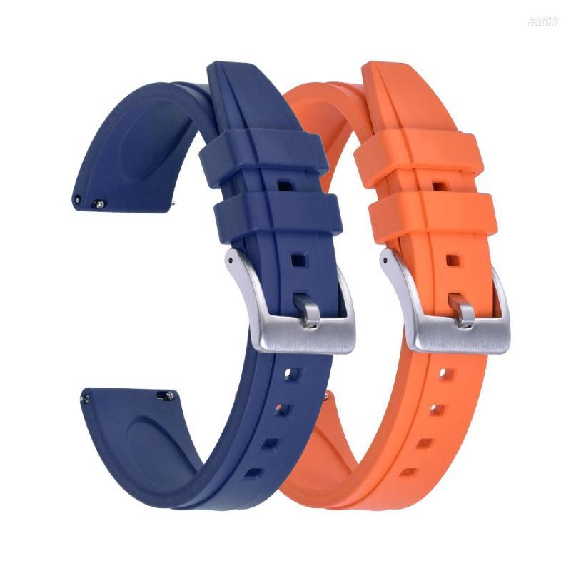 

Watch Bands Premium Grade Vulcanized FKM Strap 20mm 22mm 24mm Quick Release Fluorine Rubber Watchbands