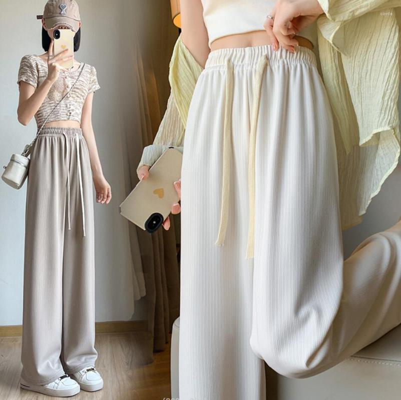 

Women' Pants Women' Soft Comfort Spring Summe Basic Baggy Long Wide Trousers For Women High Waist Sweatpants Straight Pant, Beige