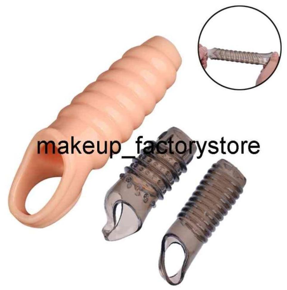 

Massage Flesh Men Delay Lock Sperm Fine Male toy Penis Extender Sleeve Erection Enhancer Dick Cock Ring Sex Toys Intimate Goods9730515