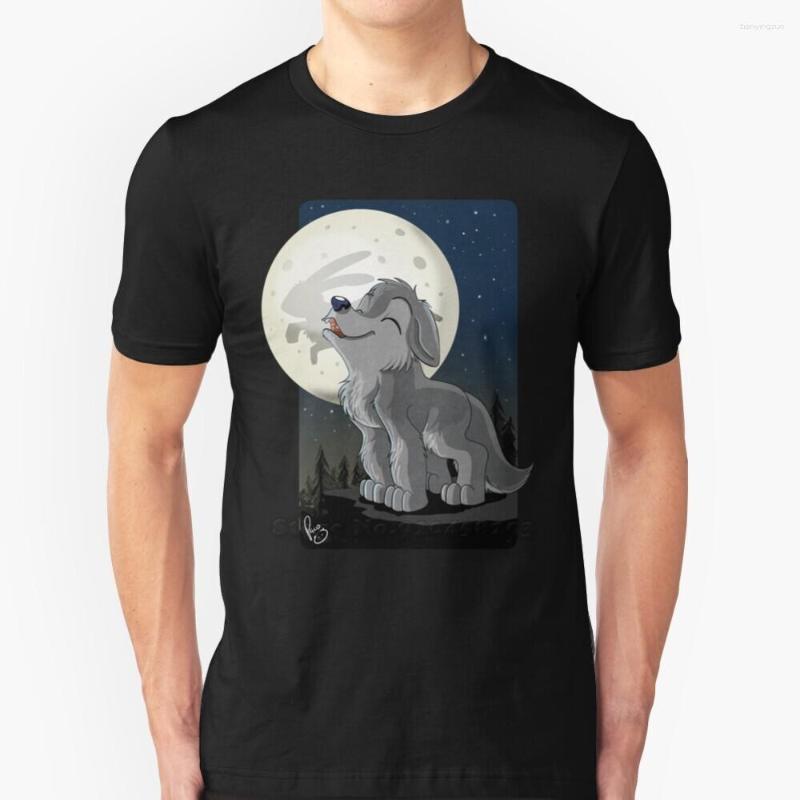 

Men' T Shirts Little Wolf Howling Sleeve Short Shirt Streetswear Harajuku Summer High Quality T-Shirt Tops Proud Furry Fandom Proudly, Mtee-deep heather
