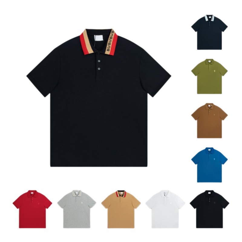 

Summer High end embroidered short sleeved cotton polo shirt mens t shirt Korean fashion clothing summer luxury top tshirts