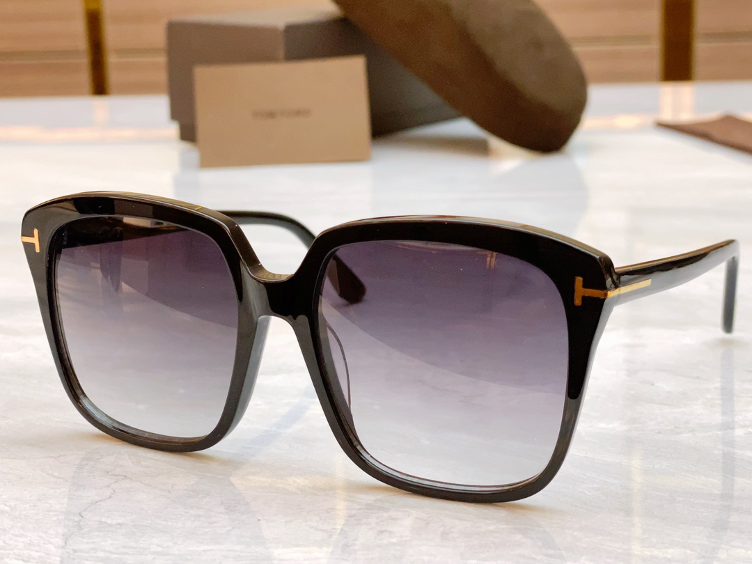 

Retro TOMFORD Sunglasses Designer Big Box Plate Glasses Male Cycling Windshield Sunglasses Female