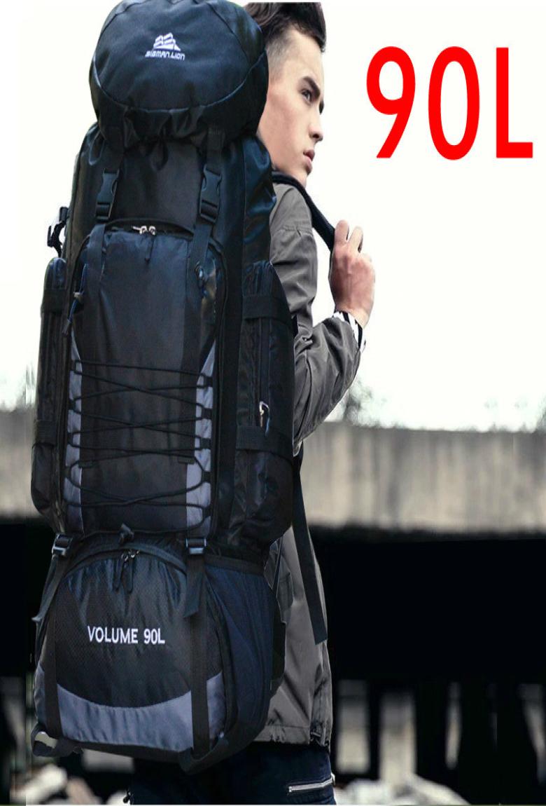 

90L Travel Camping Backpack Rucksack Hiking Army Climbing Bag Trekking Mountaineering Mochila Large Capacity Blaso Sport Baga4157147, Coffee