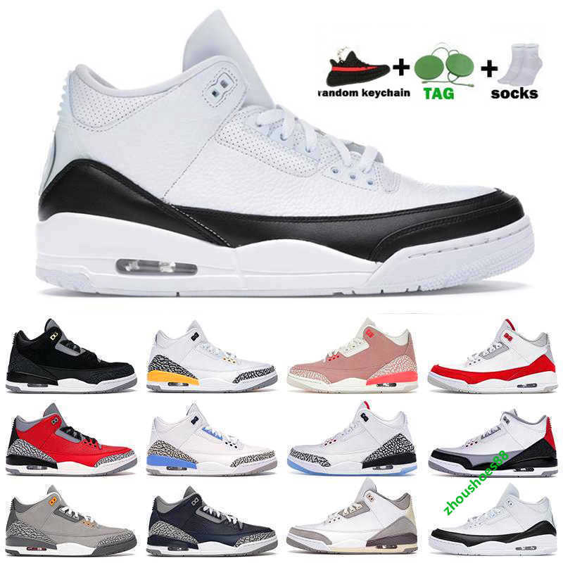 

leather Genuine suede jumpman 3 3S basketball shoes for men women designer jorden 3s basketball sneaker white cement luxury j3 outdoor platform sports trainers, Color 20