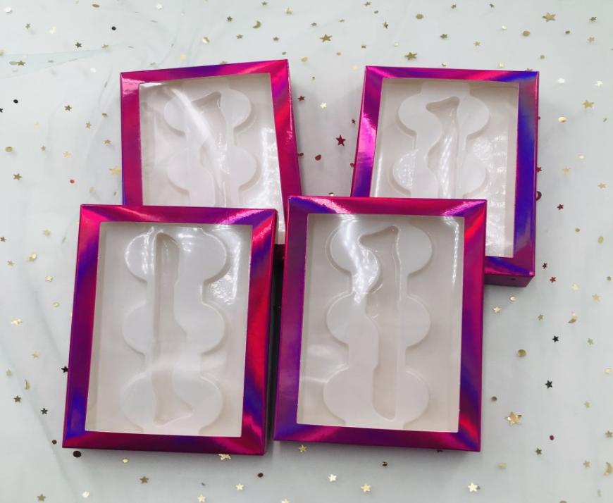 

Empty lashes box 3 pairs lash box purple holographic newest False eyelash 3d mink lashes 3 pair lashes thick real mink eyelashes b6555505