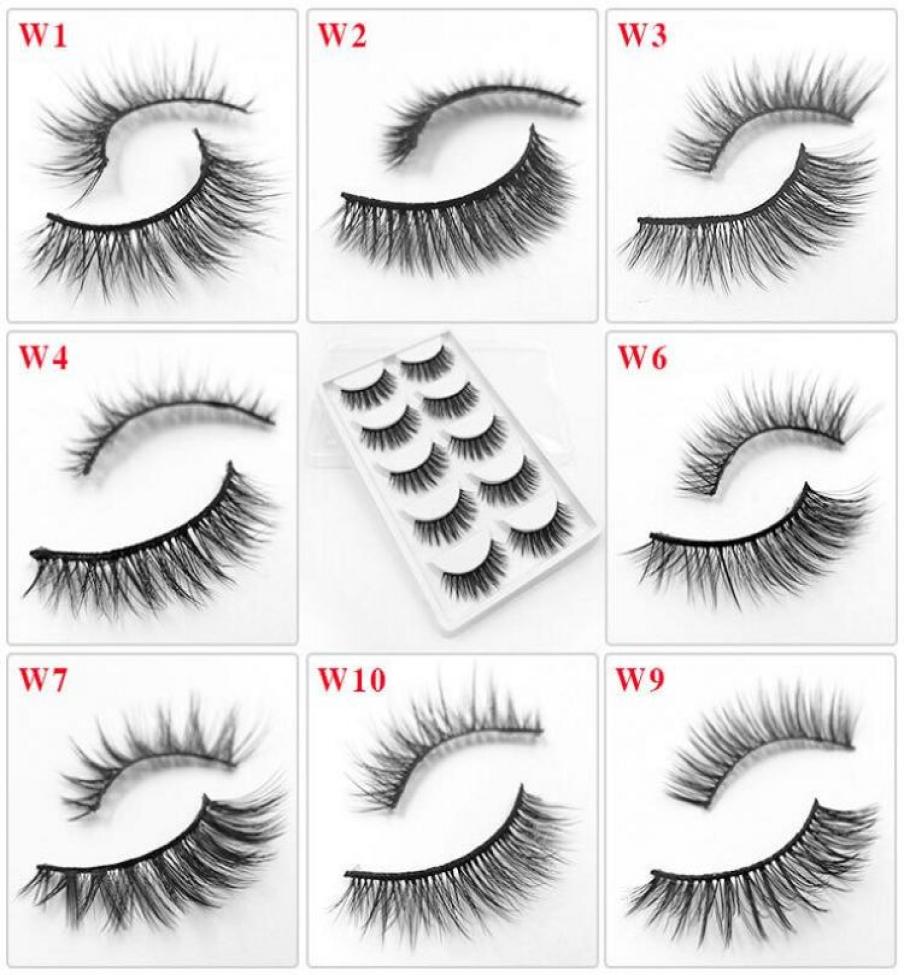 

5 Pairs False Eyelashes Natural Soft Eye Lashes Makeup Handmade Thick Fake False Eyelashes Make Up Beauty Tools 29 Styles5221724