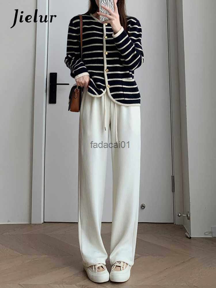 

Corduroy Wideleg Pants Women Autumn Winter New Straight Trousers Drawstring Casual Chenille Apricot Black Pants SXL L230621, Rose red