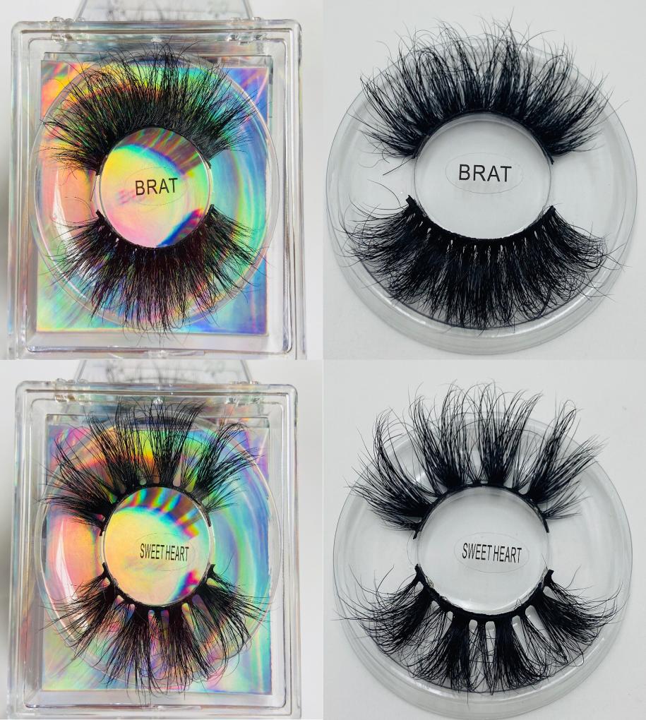 

Thick Long 25mm Mink False Eyelashes Extensions Super Soft Vivid Fake Lashes Mink Eye Makeup Accessory With Box 12styles RRA37815583214