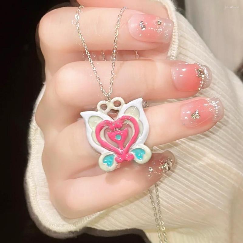 

Pendant Necklaces Y2K 2000s Millenium Subculture Hollow Out Butterfly Necklace For Women Fashion Cute Aesthetic Romantic Choker 2023