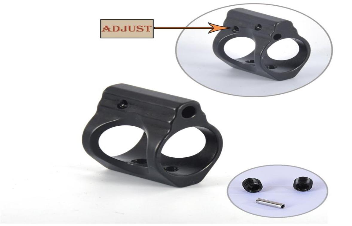 

Steel 750 Block Adjustable with Roll pin for 223 55601236215555, Black