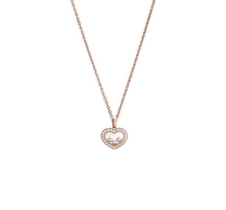 

ChopinYang Zi same necklace love clavicle chain female smart exquisite peach heart light luxury niche design sense high heart shap3834497