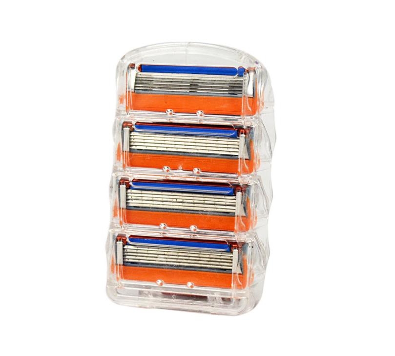 

4pcsset Razor Blade For Men Face Care 5 Layers Shaving Cassette Stainless Steel Safety Blades Suit 04097132846
