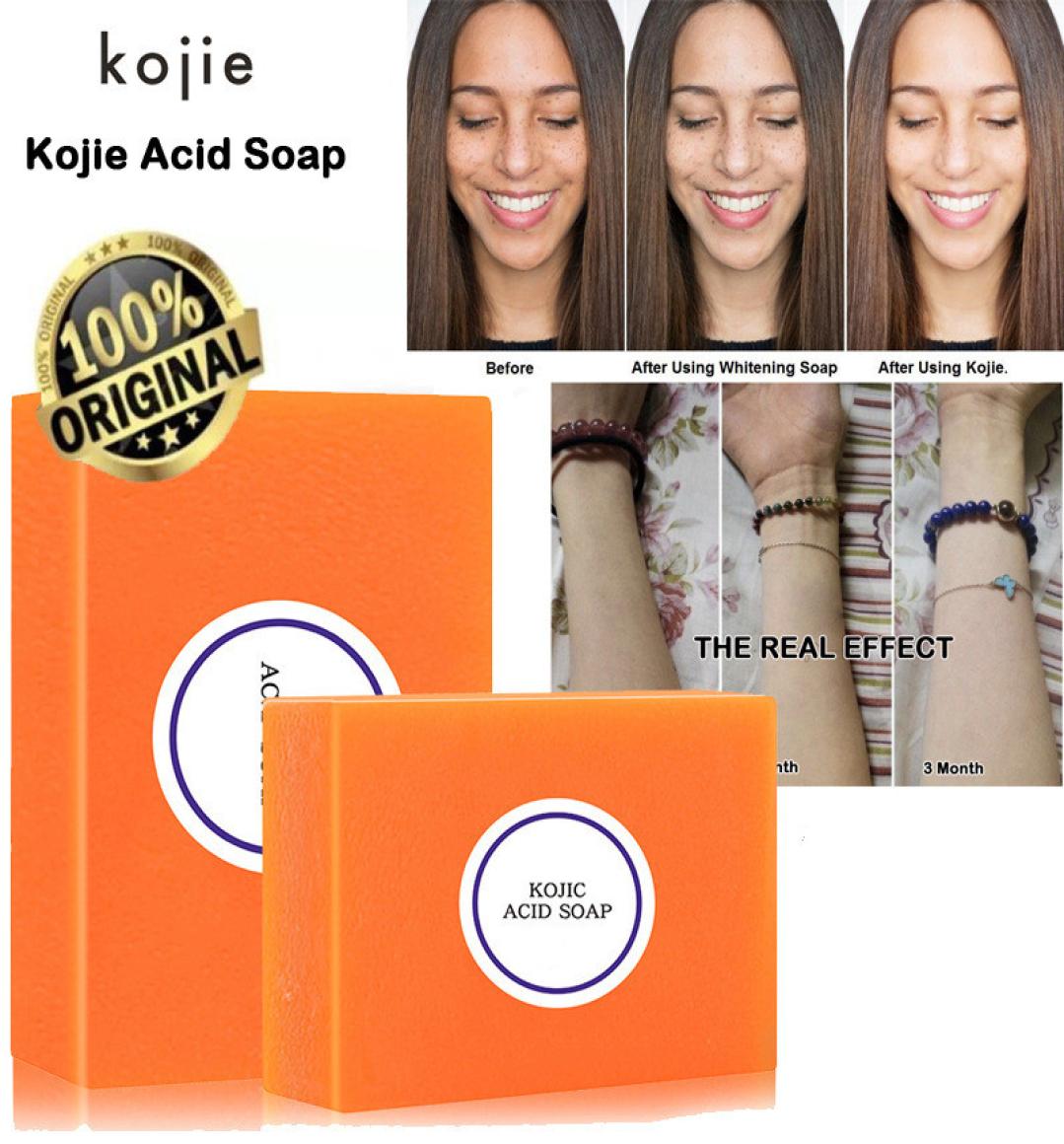 

100g Handmade Kojic Acid Essential Oil Soap Deep Cleaning Whitening Face Body Skin Bleaching Glycerin Soap6014069