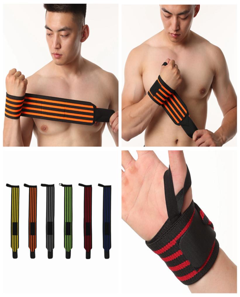 

Weight Lifting Protective Sport Wristband Gym Wrist Brace Thumb Support Strap Wraps Bandage Fitness Training Safety Bandage 508cm9923248, Dark grey