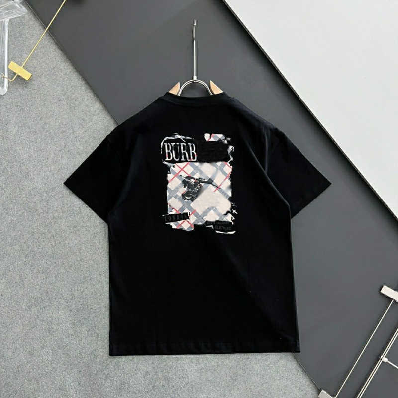 

Burb tshirt mens short sleeved t shirt war horse print round neck tee designer men's clothing men women sweatshirt summer cotton polo shirt plus size clothing 5xl, Black