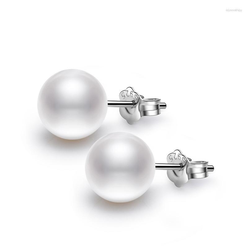 

Stud Earrings Wholesale Of Silver Plated Copper Pearl Korean Version Nanyang Beizhu Ear Pin