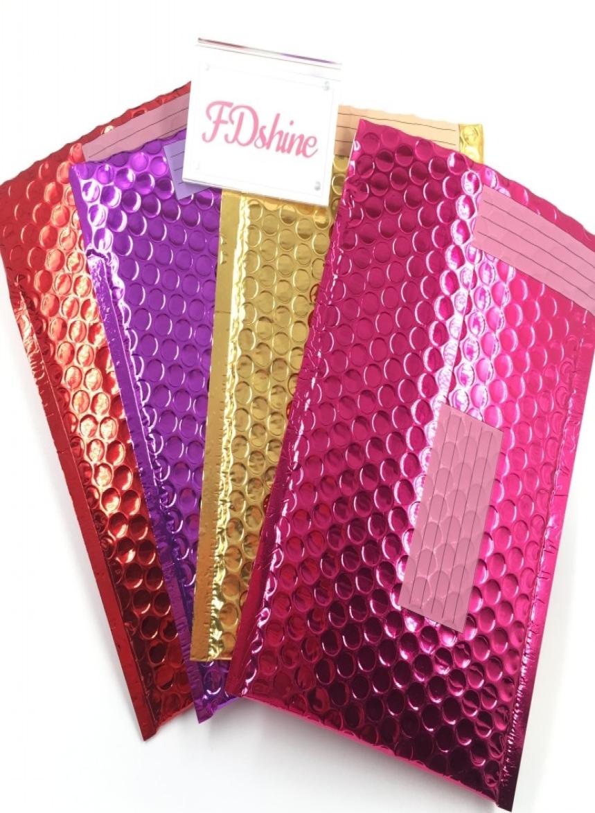 

Bubble envelopes package metallic foil colorful dramatic high quality selling 2019 new trend tool bubble bag9931316