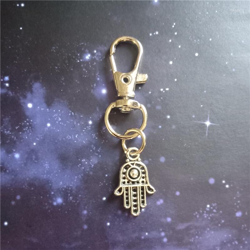 

Keychains Hamsa Hand Keychain Keyring Boho Style Woman Jewelry Gift Bags Accessories
