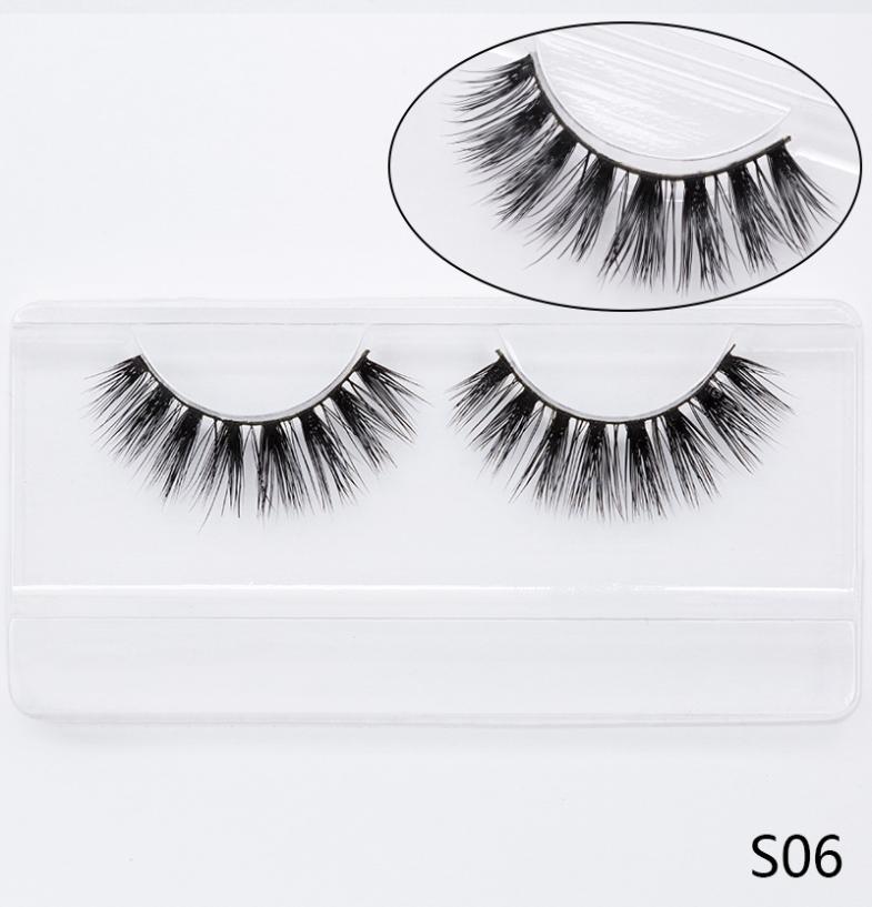 

2019 Natural 3d 100 False Eyelashes Thick Eyelash Extension Volume Long False Eyelashes Makeup Soft Fake Lashes9607202