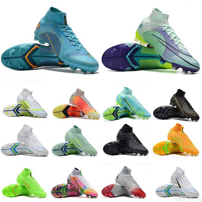 

Soccer Shoes Mercurial Superfly Viii 8 Elite Blueprint Fg Cristiano Ronaldos Football Boot Sapphire Dream Speed 5 Prism Shadow Flames Impulse Pack Mbappes Cleats, Color11