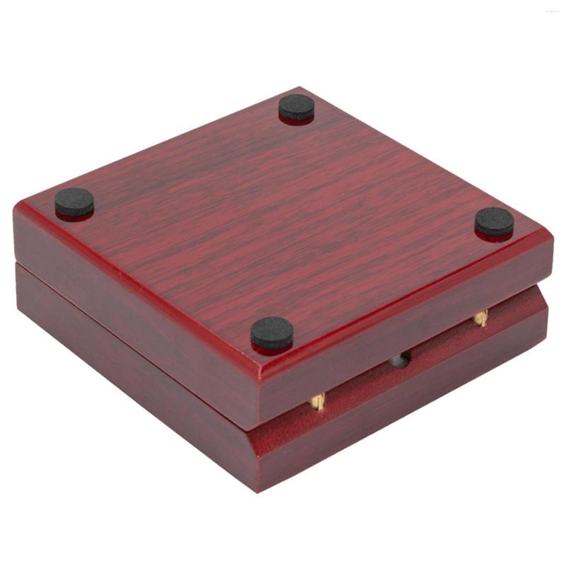 

Jewelry Pouches Elegant Necklace Gift Box With LED Light Soft Plush Tray Square Packer Wood Storage Case For Propose Christmas