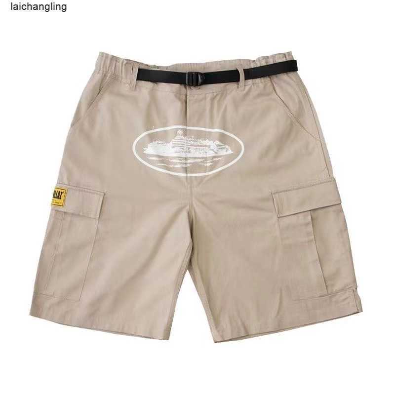 

Men' Shorts Printed Pocket Alcatraz Overalls Casual Pants Knee Length Clothing Short Brand Loosee75s74vk