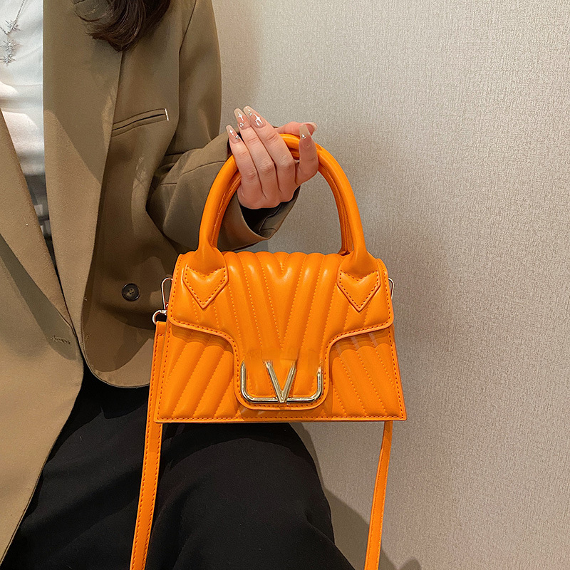

European and American Small Bag Wholesale New Women's Handbag Trendy One-Shoulder Messenger Bags Handbag, 21*15*10cm