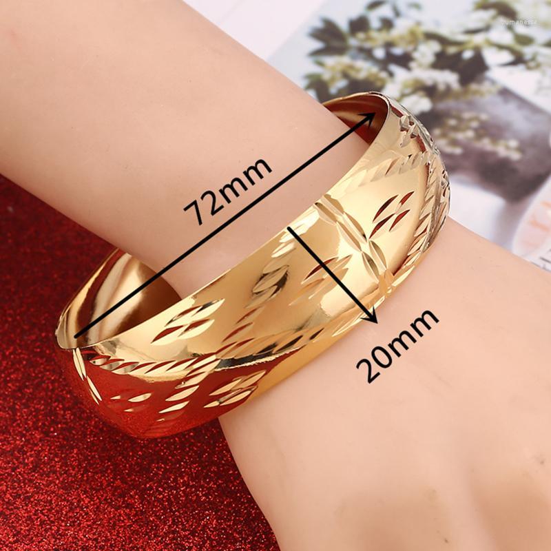 

Bangle Gold Color Wholesale Big Bracelet For Men Party Women Jewelry Raym22