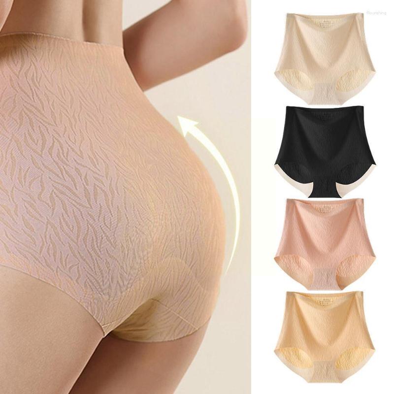 

Women's Panties Female High-Waisted Non-Marking Nude Cotton Stretch Underwear Ladies Soft Briefs Underpants For Women O0V5, Beige