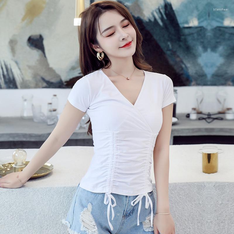 

Stage Wear Latin Dance Adjustable Drawstring Top For Women Long Sleeve Sexy V Collar Ladies Rumba Samba Practice Performance Dancewear Tops, White long sleeve