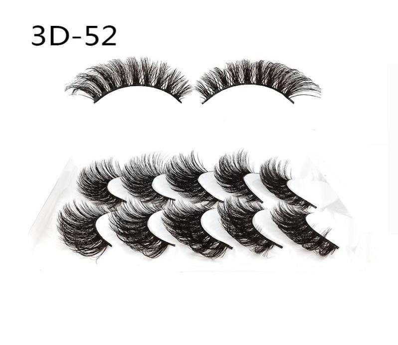 

Europe and the United States 3D473D55 EYELASHES OF 5 Pairs 3D Fake Eyelashes Long Thick Natural False Eye Lashes Set Mink eyelash5953910