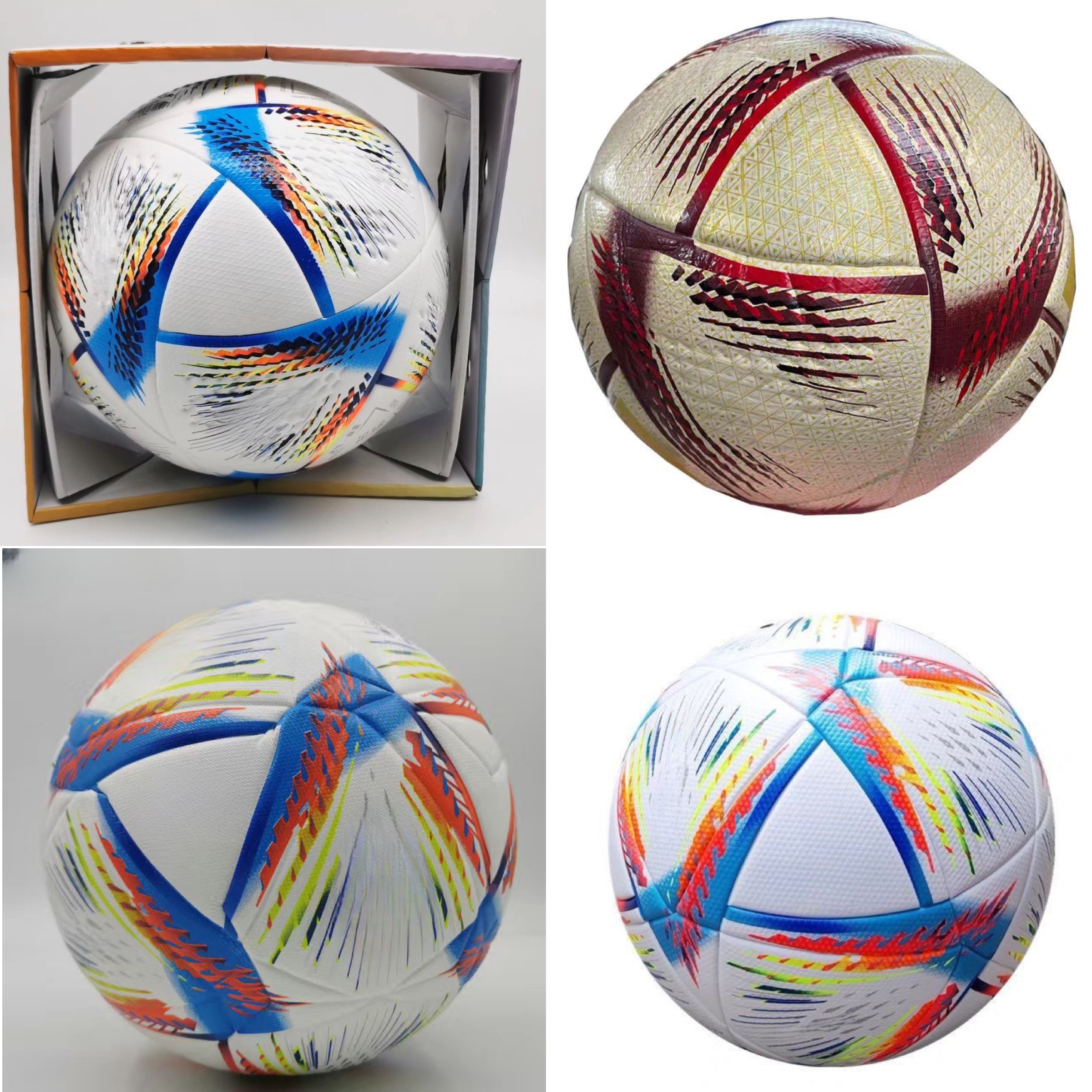 

22 23 New Balls soccer Ball Size 5 high-grade nice match football The Material For The Champagne PU Seamlessly Heat Bonded Ship the balls without air Soccer Balls