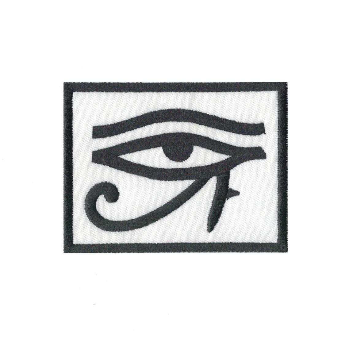 

Exquisite computer embroid eye of horus biker ref2 backpack embroidered Patch iron sew on badge5356826, Black