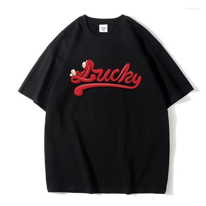 

Men's T Shirts F GIRLS Monkey Lucky Funny Shirt For Men Vintage Short Sleeve Tshirt Summer Crew Neck Y2K Streetwear Tee Tops Male Hip Hop, White