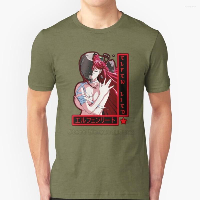 

Men's T Shirts Elfen Lied - Short-Sleeved T-Shirt Harajuku Hip-Hop Tee Tops Manga Cartoon Anime Diclonii Kohta Yuka, Mtee-purple