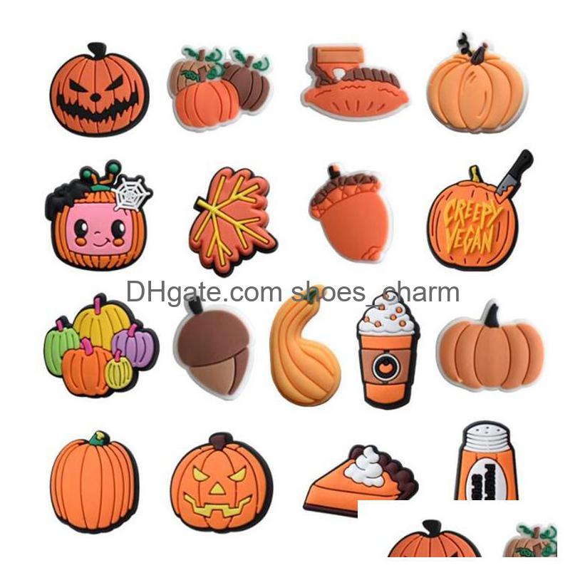 

Charms Hallowmas Pvc Shoe Decorations Skl Pumpkin Halloween Clog For Kids Gifts Drop Delivery Otw4E