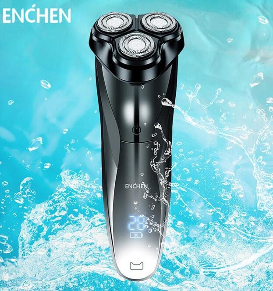 

2020 New ENCHEN Blackstone 3 Electric Shaver For Men Full Body Washable Rechargeable Beard Trimmer Shaving Machine Electric Razor5860579