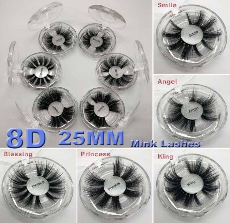 

Faux Mink Eyelashes False Eyelashes Crisscross Natural Fake Lashes 25mm 5D Mink Lashes Extension Makeup Eye Eyelash9888079