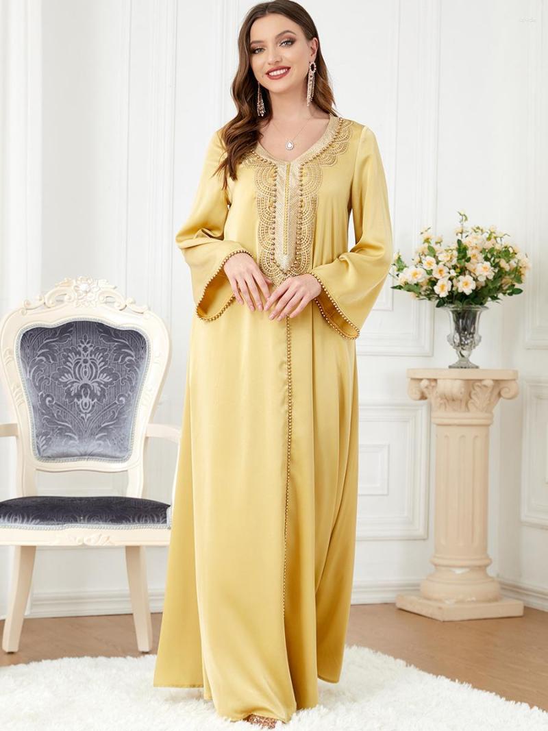 

Ethnic Clothing Abaya Dubai Muslim Dress Luxury Ramadan Kaftan Islam Kimono Robe Women Caftan Marocain Maxi Party Dresses 2023 Abayas Femme