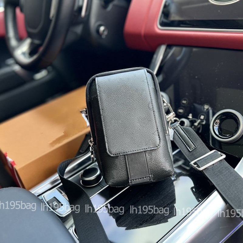 

Mobile Phone Case Bag Fashion Solid Color Printing Presbyterian Leather Mobile Phone Bag Men's Black Wallet Card Case, Stamp