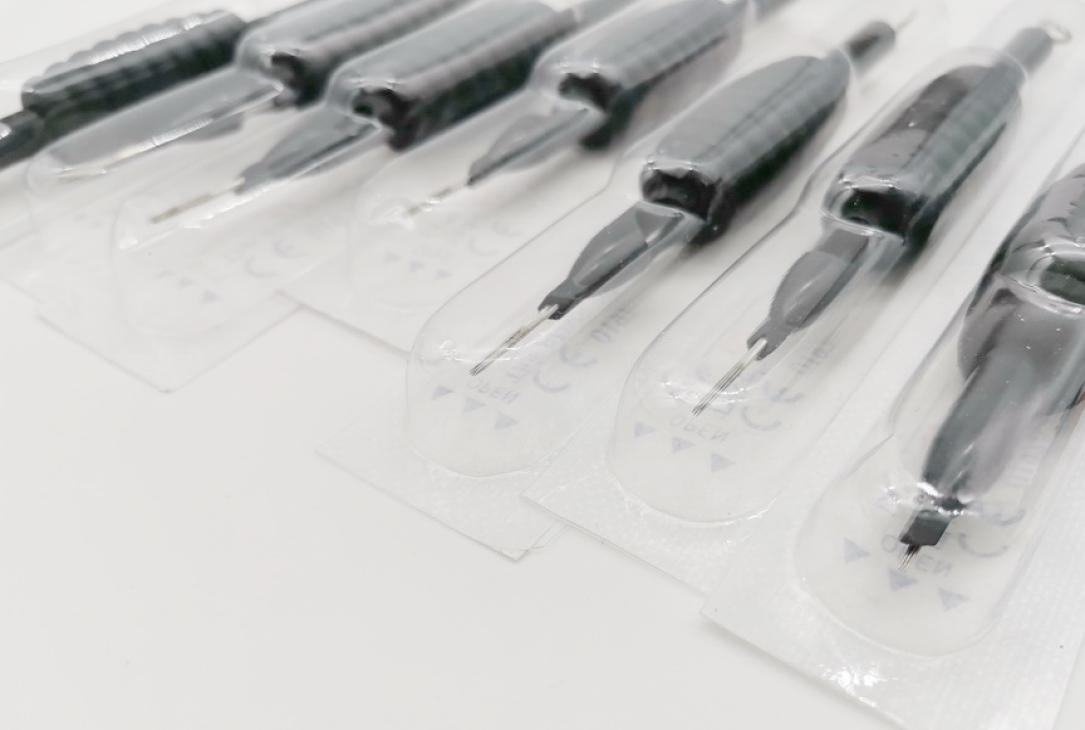 

To France 20PCS Drop Disposable Black Sterilized Tattoo Grips Tip Tube with Needles 7RS 9RS1740888