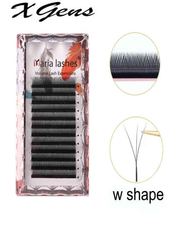 

MARIA 3D W Shaped Soft Lash Extension Supplies 007 Brown Eyelashes Whole Natural Makeup Easy Fan Y Clusters Private Label6695680