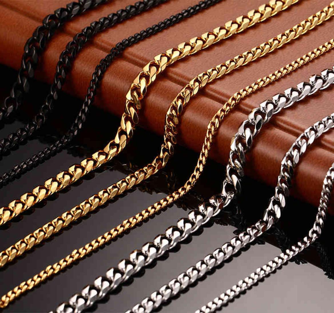 

Fashion Jewel Stainless steel designer Necklace Men Necklaces women necklace 18k gold Titanium Chains Necklace man luxury chains N1815426
