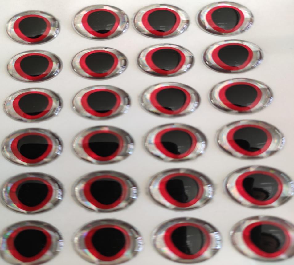 

3mm 4mm 5mm 6mm 7mm 8mm 9mm 10mm 12mm Tear Drop Shaped Black Pupil Red 3D Holographic Lure Eyes Crankbaits Fly Tying Jigs5895784