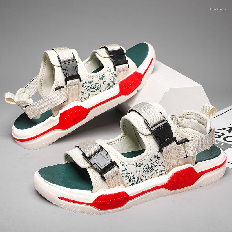 

Sandals Selling Beach Man Brand Fashion Walking Shoe Men Black Beige Gladiator Mens Breathable Flats