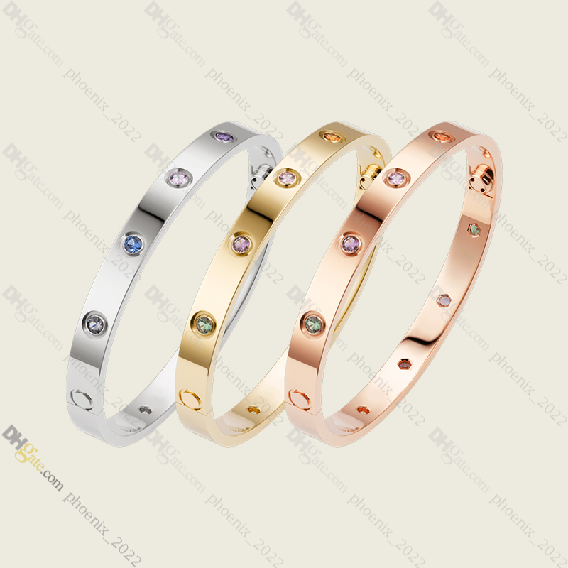 

bracelets designer for women love screw bracelet 10 diamond Titanium Steel Bangle Gold-Plated Never Fading Non-Allergic,Gold/Silver/Rose Gold; Store/21786687