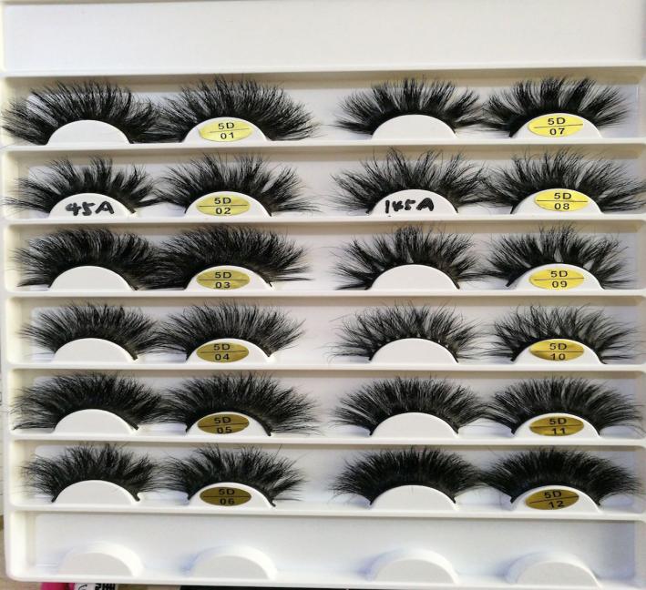 

25mm long 3D mink hair false eyelashes to make eyelash lengthening version by hand2248628