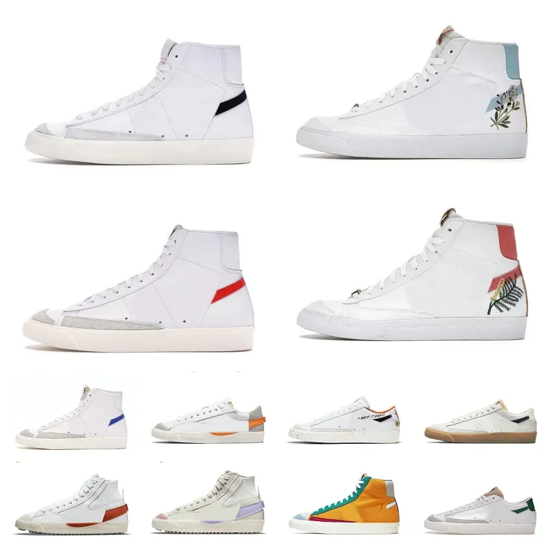 

New Fashion 2023 Blazer Mid 77 Vintage Jumbo Casual Shoes Mens Women Blazers OG Black White Red Indigo Pine Green Summit Arctic Punch Sail G, X027